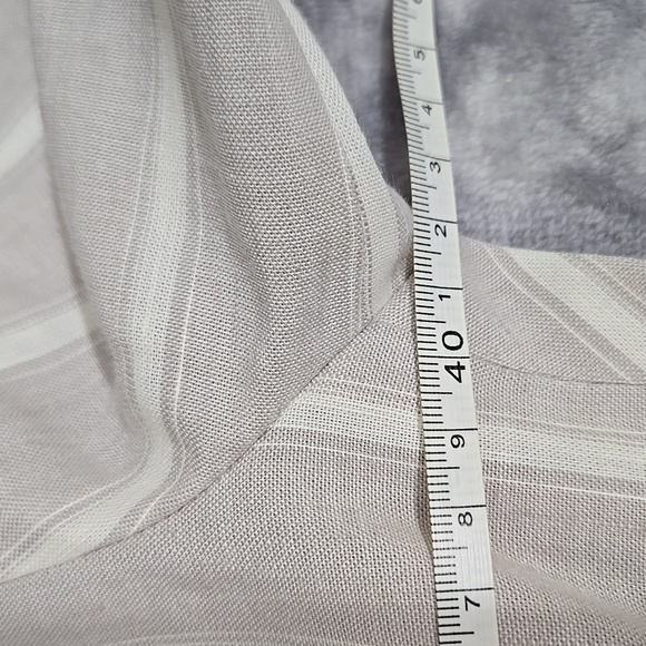 Calvin Klein Women's Light Striped Linen Blazer Size 2 beige and white - Picture 10 of 10